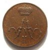 Аверс  монеты Полушка  1856 года