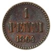 Реверс монеты 1 пенни 1864 года
