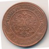 Реверс монеты 3 копейки 1875 года