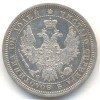 Аверс  монеты Полтина 1857 года