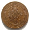 Аверс  монеты 5 копеек 1880 года