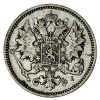 Аверс  монеты 25 пенни 1891 года