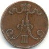 Аверс  монеты 5 пенни 1888 года