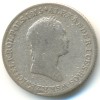 Аверс  монеты 1 злотый 1828 года