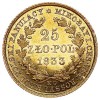 Реверс монеты 25 злотых 1833 года