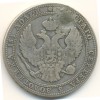 Аверс  монеты 3/4 рубля - 5 злотых 1835 года