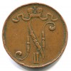 Аверс  монеты 5 пенни 1908 года